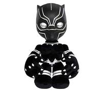 Marvel Black Panther Heart of Wakanda Plush Figure with Lights and Sounds, Black Panther Soft Doll for Fans and Collectors, HJM24