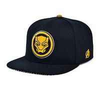 Marvel Black Panther Snapback Adjustable Cap Black/Gold, Black/Gold, One size