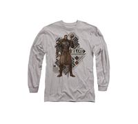 Marvel Black Panther: Wakanda Forever M'baku Long Sleeve T-Shirt, Athletic Heather In Light Grey Light Grey