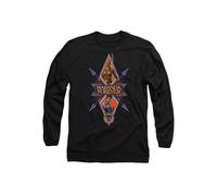 Marvel Black Panther: Wakanda Forever Shuri Okoye Diamond Long Sleeve T-Shirt, Black | Size: Small Marvel Black S