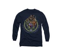 Marvel Black Panther: Wakanda Forever Shuri Okoye Nakia M'Baku Long Sleeve T-Shirt, Navy | Size: Large Marvel Navy L
