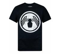 Marvel Black Venom Logo Short Sleeved T-Shirt Mens