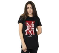 Marvel Black Widow Movie Sisters Silhouette Cotton Boyfriend T-Shirt Black 4XL