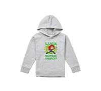 Marvel Black Widow St Patrick'S Day Lucky Super Hero Youth Kids Pull-Over Hoodie, Athletic Heather in Grey | Size: 9-11 Years Marvel Grey 9-11 Years