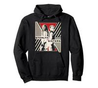 Marvel Black Widow Stealth Sisters Portrait Pullover Hoodie, Adult Unisex, Black, X-Large
