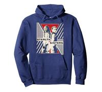 Marvel Black Widow Stealth Sisters Portrait Pullover Hoodie, Adult Unisex, Navy Blue, XX-Large