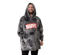 Marvel Blanket Hoodie | Mens Dark Grey | Official Merch