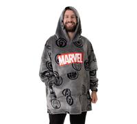 Marvel Blanket Hoodie (Mens Grey)