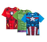 Marvel Boys 3 Pack Avengers T-Shirts 4-5 Years (Pack of 3) Multi