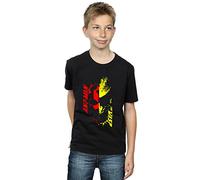 Marvel Boys Ant-Man and The Wasp Split Face T-Shirt Black 5-6 Years