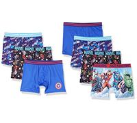 Marvel Boys Assorted Hero Prints Including Iron Man, Hulk, Thor & More in Size 4, 6, 8, 10, 12, 7-Pack Athletic Boxer Brief-Avengers Classic, (Pack of 7)