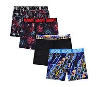Marvel Boys Assorted Hero Prints Including Iron Man, Hulk, Thor & More in Size 4, 6, 8, 10, 12 Underwear, 4-Pack Athletic Boxer Brief-Avengers Classic, (Pack of 4)