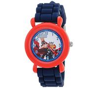 Marvel Boys Avenger Analog-Quartz Watch with Silicone Strap, Blue, 16 (Model: WMA000237)