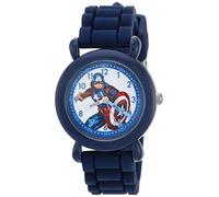 Marvel Boy's 'Avenger' Quartz Plastic and Nylon Casual Watch, Color:Blue (Model: WMA000233)