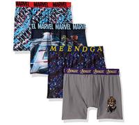 Marvel Boys' Avengers Boxer Briefs with Assorted Hero Prints Including Iron Man, Hulk, Thor & More in Size 4, 6, 8, 10, 12, 4-pack Athletic Boxer Brief - End Game, 8