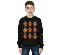 Marvel Boy's Avengers Christmas Gingerbread Sweatshirt in Black | Size: 5-6 Years Marvel Black 5-6 Years