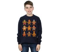 Marvel Boy's Avengers Christmas Gingerbread Sweatshirt in Navy | Size: 5-6 Years Marvel Navy 5-6 Years