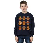 Marvel Boy's Avengers Christmas Gingerbread Sweatshirt in Navy | Size: 7-8 Years Marvel Navy 7-8 Years