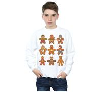 Marvel Boy's Avengers Christmas Gingerbread Sweatshirt in White | Size: 5-6 Years Marvel White 5-6 Years