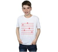 Marvel Boy's Avengers Endgame Logo Stripes T-Shirt in White | Size: 3-4 Years Marvel White 3-4 Years