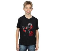 Marvel Boy's Avengers Endgame Mono Rocket T-Shirt in Black | Size: 3-4 Years Marvel Black 3-4 Years