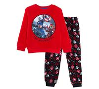 Marvel Boys Avengers Fleece Pyjamas Red/Black 10 Years