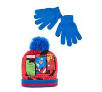 Marvel Boys Avengers Hat and Gloves Winter Set Boys Avengers Hat and Gloves Winter Accessories for Kids - Blue, blue, 2 Month