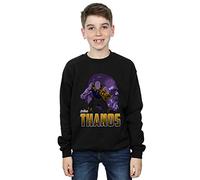 Marvel Boys Avengers Infinity War Thanos Character Sweatshirt Black 7-8 Years
