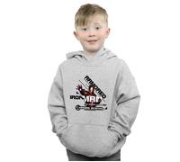 Marvel Boy's Avengers Iron Man Armoured Avenger Hoodie in Grey | Size: 7-8 Years Marvel Grey 7-8 Years