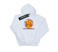 Marvel Boys Avengers Iron Man Invincible Hoodie - White - White - 9-11 Years
