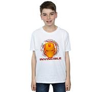 Marvel Boys Avengers Iron Man Invincible T-Shirt White 5-6 Years