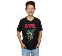 Marvel Boy's Avengers Pop Group T-Shirt in Black | Size: 3-4 Years Marvel Black 3-4 Years