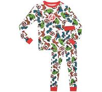 Marvel Boys Avengers Pyjamas - Snuggle Fit , White, 4-5 Years