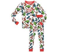 Marvel Boys Avengers Pyjamas Snuggle Fit White 9-10 Years
