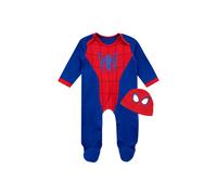 Marvel Boy's Baby Spiderman Sleepsuit & Hat Set in Blue | Size: 12-18 m Marvel Blue 12-18 m
