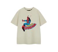 Marvel Boy's Kids Short Sleeved T-Shirt (Oatmeal) in Beige | Size: 13-14 Years Marvel Beige 13-14 Years