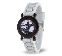 Marvel Boys' Black Panther Analog Quartz Watch with Silicone Strap, Gray, 16 (Model: WMA000386)
