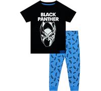 Marvel Boys Black Panther Pyjamas Short Sleeve Avengers PJ For Kids Black 10 to 11 Years