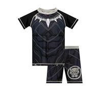 Marvel Boys Black Panther Swim Set Black Age 6 to 7 Years