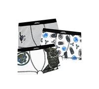 Marvel Boys Black Panther Underwear 3 Pack Grey and White 11-12 Years