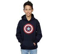 Marvel Boys Captain America Civil War Shield Hoodie Navy Blue 12-13 years