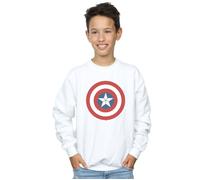 Marvel Boy's Captain America Civil War Shield Sweatshirt in White | Size: 12-13 Years Marvel White 12-13 Years