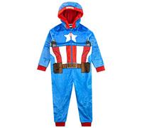 Marvel Boys Captain America Onesie Blue Age 7 to 8 Years