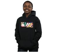 Marvel Boy's Collage Logo Hoodie in Black | Size: 7-8 Years Marvel Black 7-8 Years