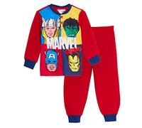 Marvel Boys Comics Avengers Fleece Pyjamas Red 8 Years