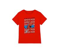 Marvel Boy's Friendly Neighborhood Spiderman Thwip T-Shirt, Red | Size: 7-8 Years Marvel Red 7-8 Years