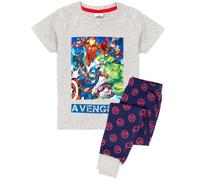 Marvel Boys Grey Avengers Long Sleeve Long Leg Pyjama Set - 2-3 Years