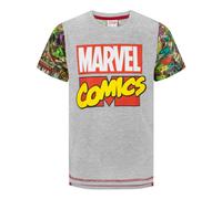 Marvel Boy's Kids Short Sleeved T-Shirt (Grey) in Grey | Size: 5-6 Years Marvel Grey 5-6 Years