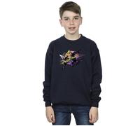 Marvel Boy's Guardians Of The Galaxy Abstract Drax Sweatshirt in Navy | Size: 3-4 Years Marvel Navy 3-4 Years
