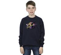Marvel Boy's Guardians Of The Galaxy Abstract Drax Sweatshirt in Navy | Size: 5-6 Years Marvel Navy 5-6 Years